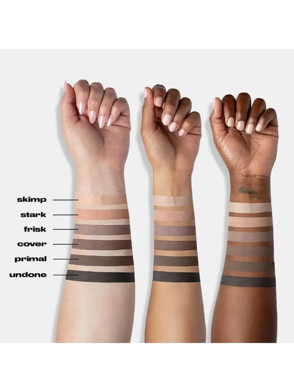 Matte Eyeshadow Palette - 6 Cool Neutral Shades for Everyday Looks & Smoky Eyes
